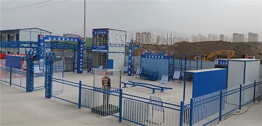 甘肃工地安全体验区_甘肃建投选汉坤_做的跟展览馆似的