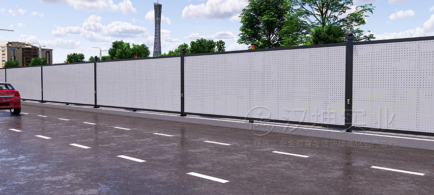 建筑工地施工围挡案例图