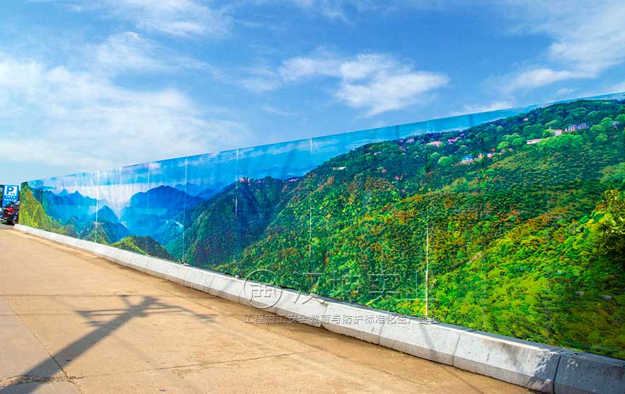 风景名胜工地施工围挡案例图